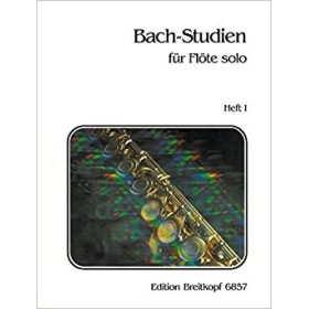 Bach. estudios para flauta sola vol. 1 (breitkopf)