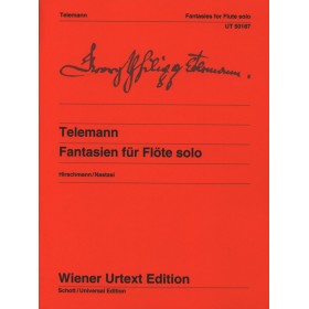 Telemann. Fantasias (12) para flauta sola (Ed. Wiener)