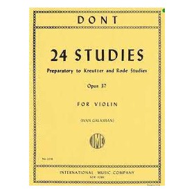 Dont, 24 estudios para violin op. 37 (Galamian) Ed. IMC