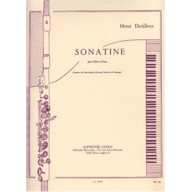 Dutilleux, H. Sonatine (sonatina) para flauta y piano (Ed. Leduc)