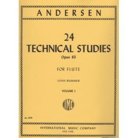 Andersen j. 24 estudios de virtuosidad op.60 vol. 1 para flauta (ed. imc)