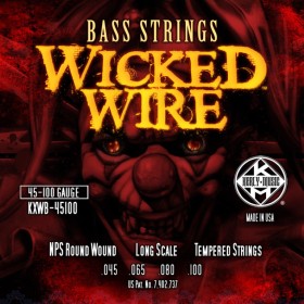 Kxwb-45100 juego de cuerdas de bajo kerly wicked wire nps ba