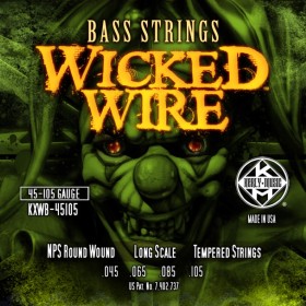 Kxwb-45105 juego de cuerdas de bajo kerly wicked wire nps ba