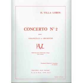 Villa-lobos h. concierto nº2 para cello y piano ediciones max eschig