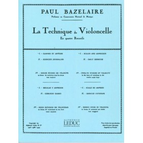 Bazelaire, P. Tecnica del cello. Vol. 1 Escalas y Arpegios (Leduc)