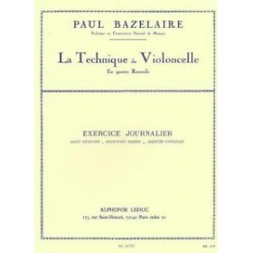 Bazelaire, P. Tecnica del cello. Vol. 2 Ejercicios diarios (Leduc)