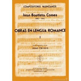 Bautista Comes J. Obras en lengua romance I   Edit.Piles