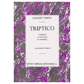 Turina. Triptico  para canto y piano (Ed. UME)
