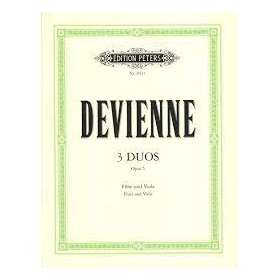 Devienne, 3 duos op.5 para flauta y viola (Ed. Peters)
