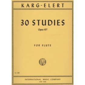 Karg Elert, 30 Estudios op. 107 para flauta (Ed. IMC)