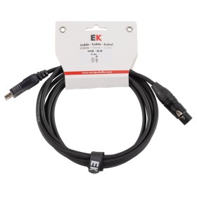 CABLE EK AUDIO USB/XLR 3 M
