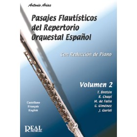 Arias, Pasajes de flauta del repertorio orquestal español  Vol.2