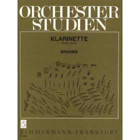 Brahms, Repertorio orquestal para clarinete. (Ed. Zimmermann)
