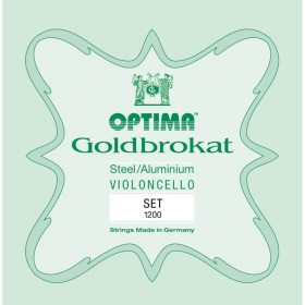Set de cuerdas cello Optima Goldbrokat 1200 Medium 1/8