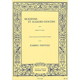 Grovlez. Sicilienne et Allegro Giocoso para fagot y piano (Ed. leduc)