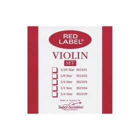 Cuerda violín Super-Sensitive Red Label 4ª Sol Medium 1/4 1/4