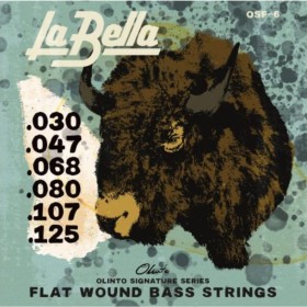 Juego Bajo 6 Cuerdas La Bella Olinto Signature Flats OSF-6 030-125