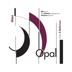 Cuerda violín For-Tune Opal Titan E Referenz 1ª Mi Bola acero Medium 2 unidades en bolsa de seda 4/4