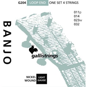 Juego Banjo 4 cuerdas Galli G-204