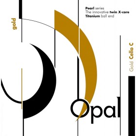Cuerda cello For-Tune Opal Gold 2ª Re acero 4/4 Medium 4/4