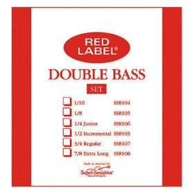 Cuerda contrabajo Super-Sensitive Red Label 4ª Mi Medium 1/4